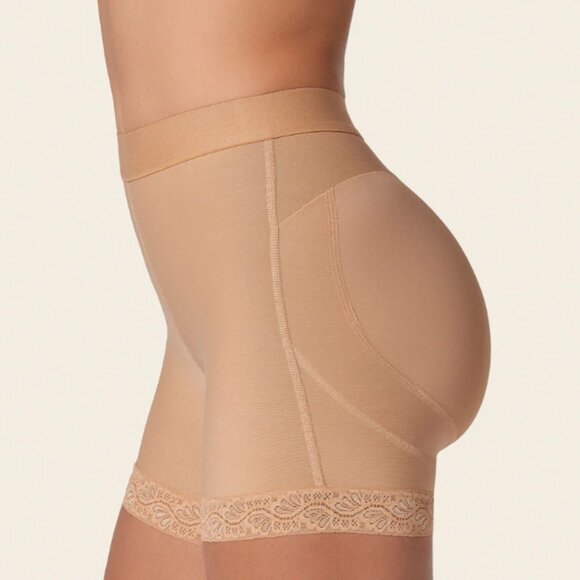 Leonisa Mid-Rise Sculpting Butt Lifter Shaper Short Large - Picture 2 of 5